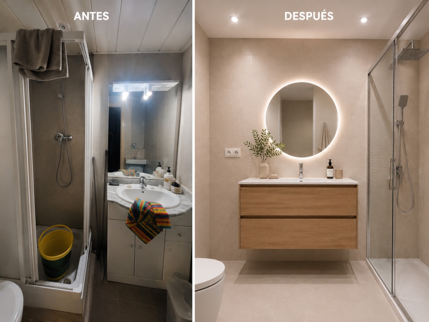 Reforma de baños en Hospitalet de Llobregat, Barcelona — Proyecto Hospitalet de Grupo Arcada Estudio