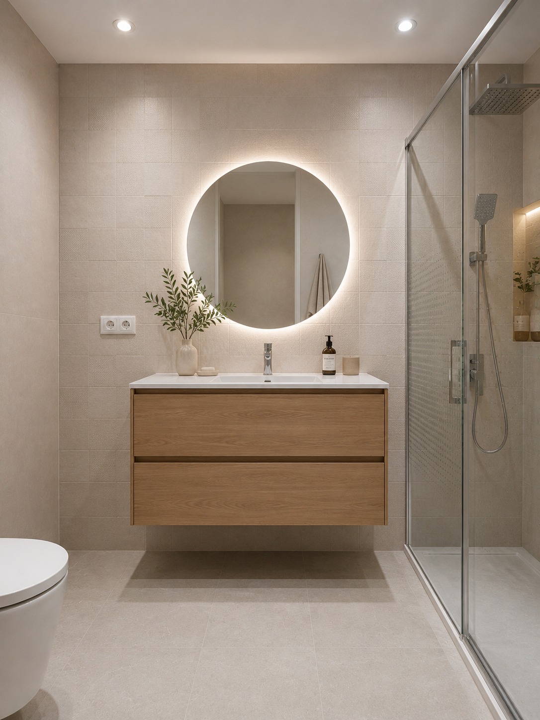 Reforma de baños en Hospitalet de Llobregat, Barcelona — Proyecto Hospitalet de Grupo Arcada Estudio