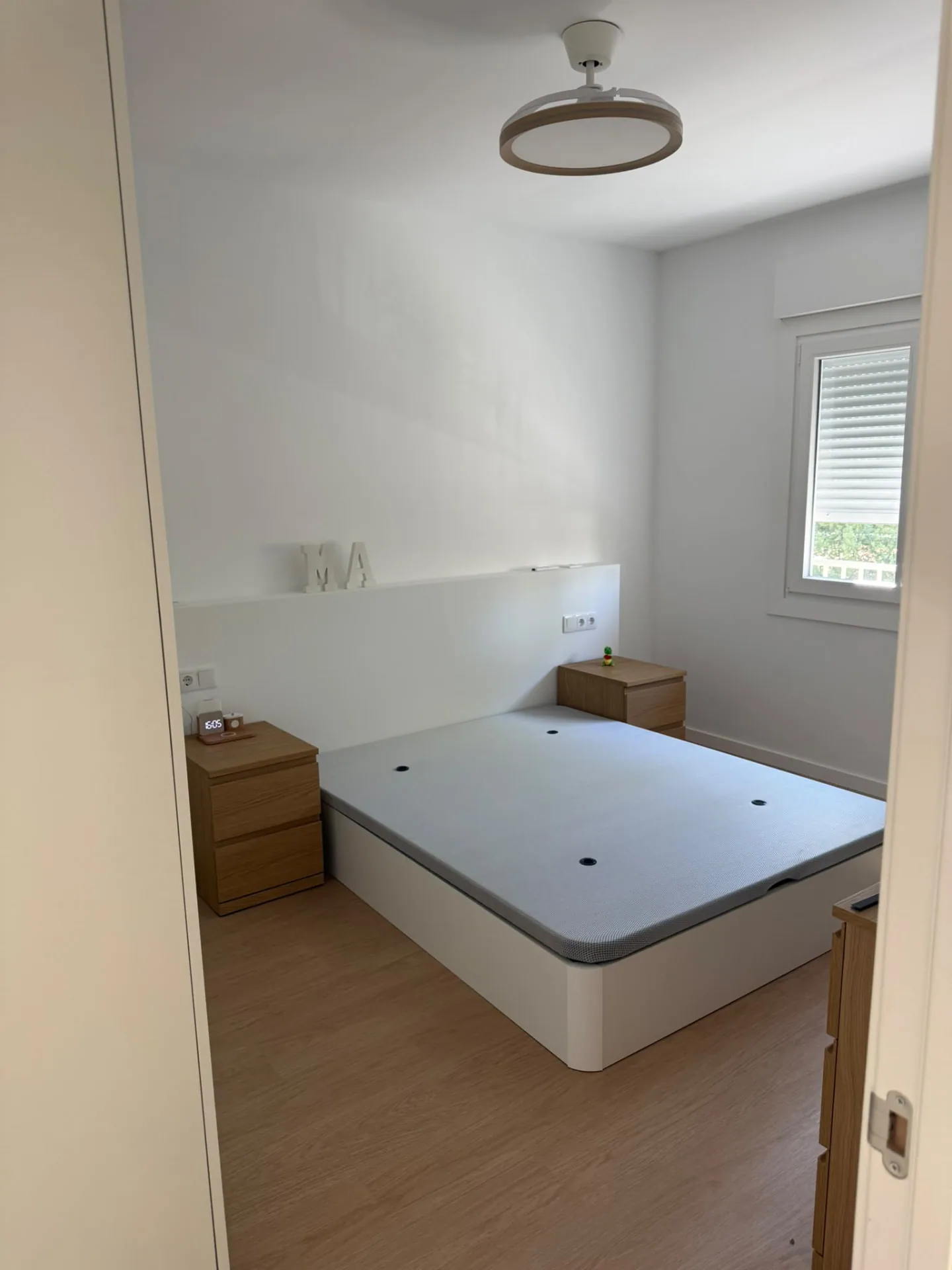 Dormitorio reformado en Proyecto Meridiana, Sant Andreu (Barcelona)